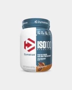 Dymatize ISO100 Hydrolyzed Whey Protein Isolate 35 Dymatize ISO100 Hydrolyzed Whey Protein Isolate -Never backdown 1 6lb Choc PB DYM4750019 6721 grey
