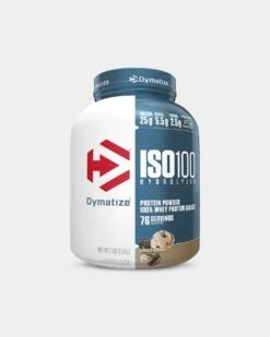 Dymatize ISO100 Hydrolyzed Whey Protein Isolate 27 Dymatize ISO100 Hydrolyzed Whey Protein Isolate -Never backdown 5lb Cookies Crm DYM1930128 6721 grey