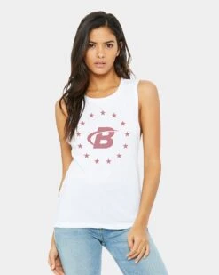 Bodybuilding.com Women's United Muscle Tank -Never backdown BBCOM6310033 grey