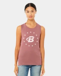 Bodybuilding.com Women's United Muscle Tank -Never backdown BBCOM6310037 grey