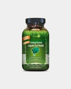 Irwin Naturals Men's Living Green Liquid-Gel Multi -Never backdown IN980146 grey
