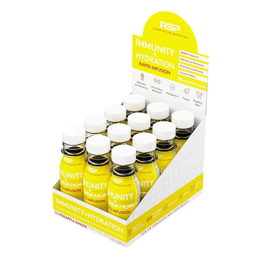 RSP Nutrition Immunity + Hydration Shots, Rapid Infusion. On-The-Go, 12 Pack 3 RSP Nutrition Immunity + Hydration Shots, Rapid Infusion. On-The-Go, 12 Pack