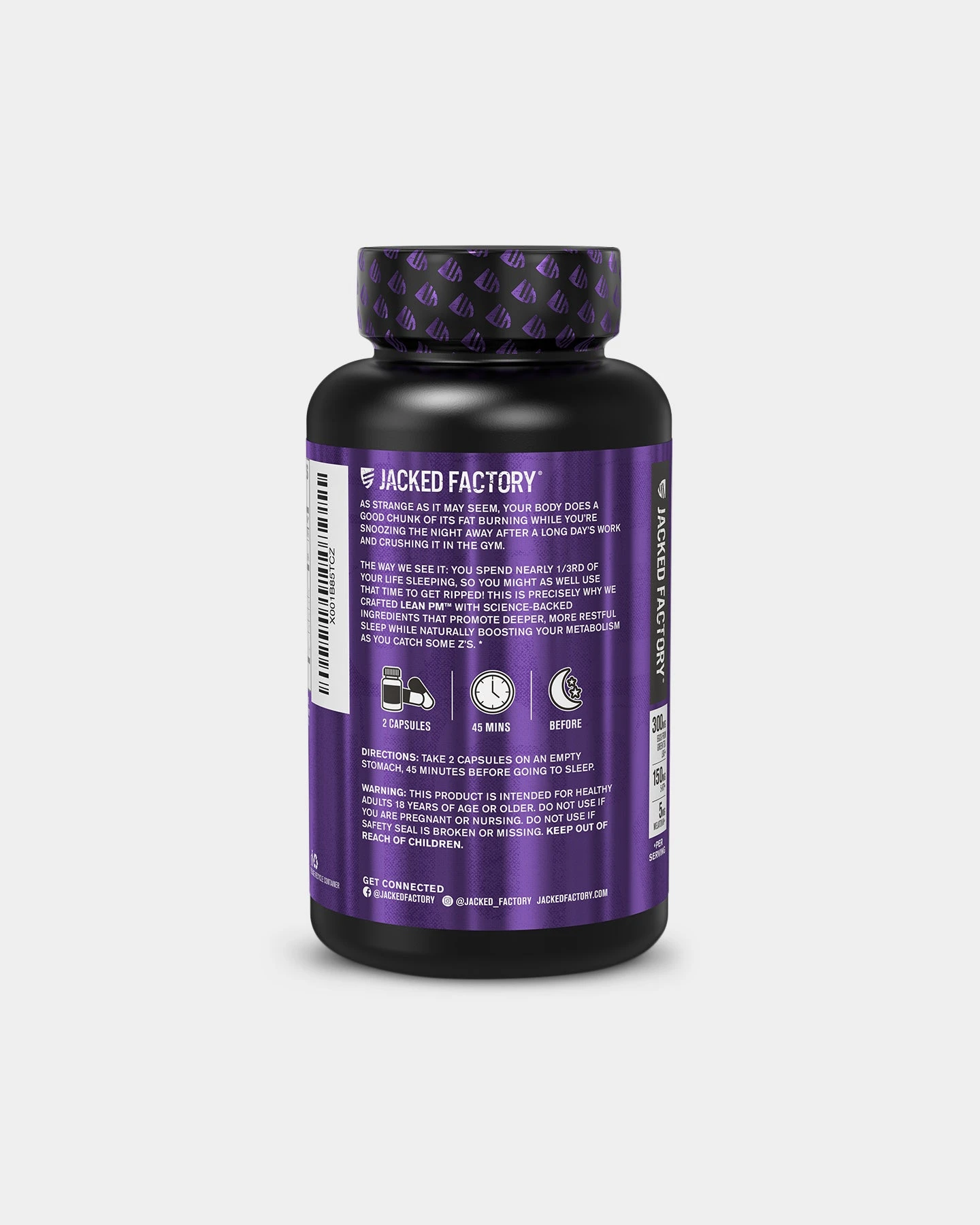 Jacked Factory Lean PM Fat Burner & Sleep Support 5 Jacked Factory Lean PM Fat Burner & Sleep Support - Image 3