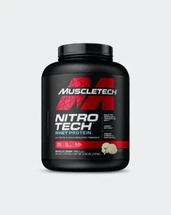 MuscleTech Nitro-Tech Protein -Never backdown MT1130268 MT Nitrotech VC 4lb grey