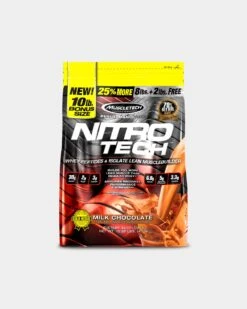 MuscleTech Nitro-Tech Protein -Never backdown MT4360042 grey