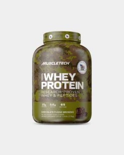 Muscletech 100% Whey Protein Homes For Troops Edition -Never backdown MT6240394 grey