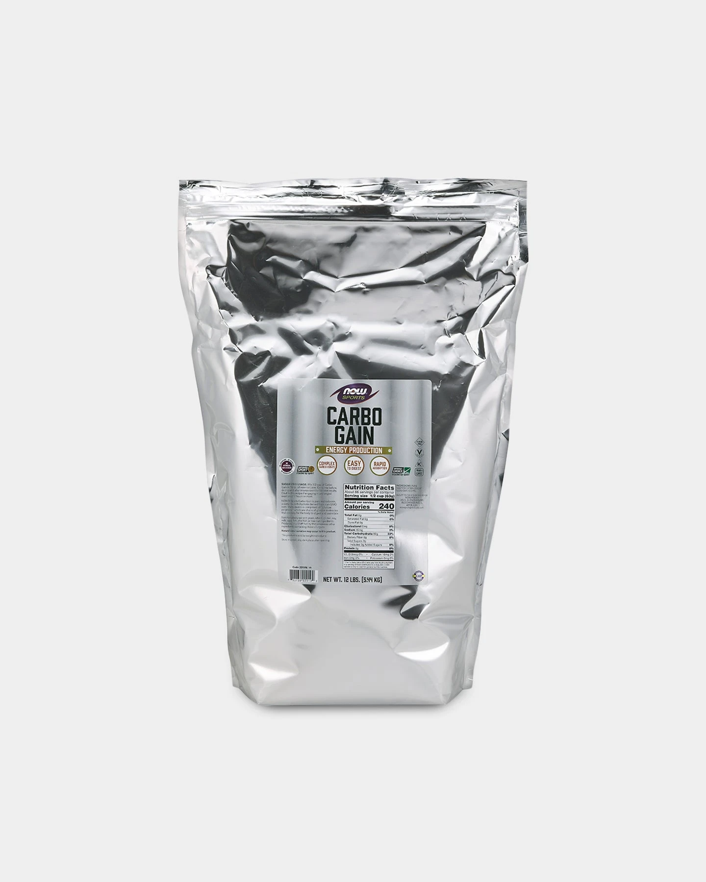 NOW Carbo Gain 5 NOW Carbo Gain - Image 3