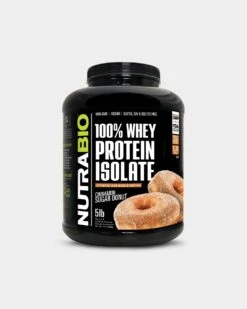 NutraBio 100% Whey Protein Isolate -Never backdown NUTRA6120009 grey