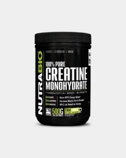 NutraBio 100% Pure Creatine Monohydrate -Never backdown NUTRAB4460095 grey