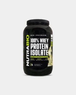 NutraBio 100% Whey Protein Isolate -Never backdown NUTRAB4460101 grey