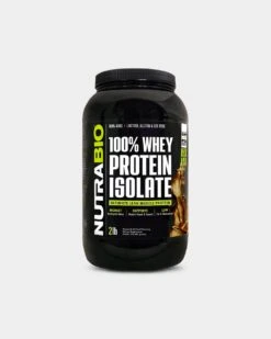 NutraBio 100% Whey Protein Isolate -Never backdown NUTRAB4460102 grey