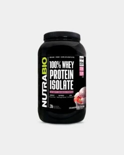 NutraBio 100% Whey Protein Isolate -Never backdown NUTRAB4740036 grey