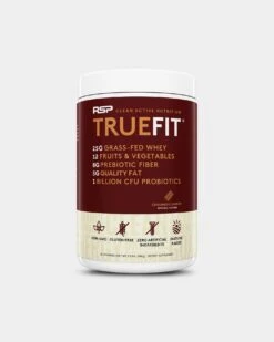 RSP Nutrition TrueFit Grass-Fed Protein -Never backdown RSP5430063 grey